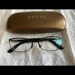Gucci Black Metal Eyeglasses